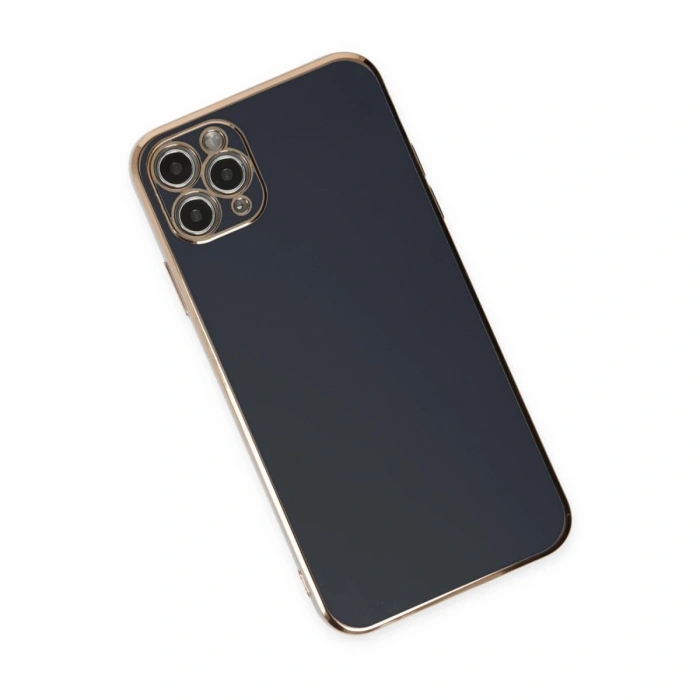 MARSİLYAN™- Apple İphone 11 Pro Max Kılıf Volet Silikon - Siyah