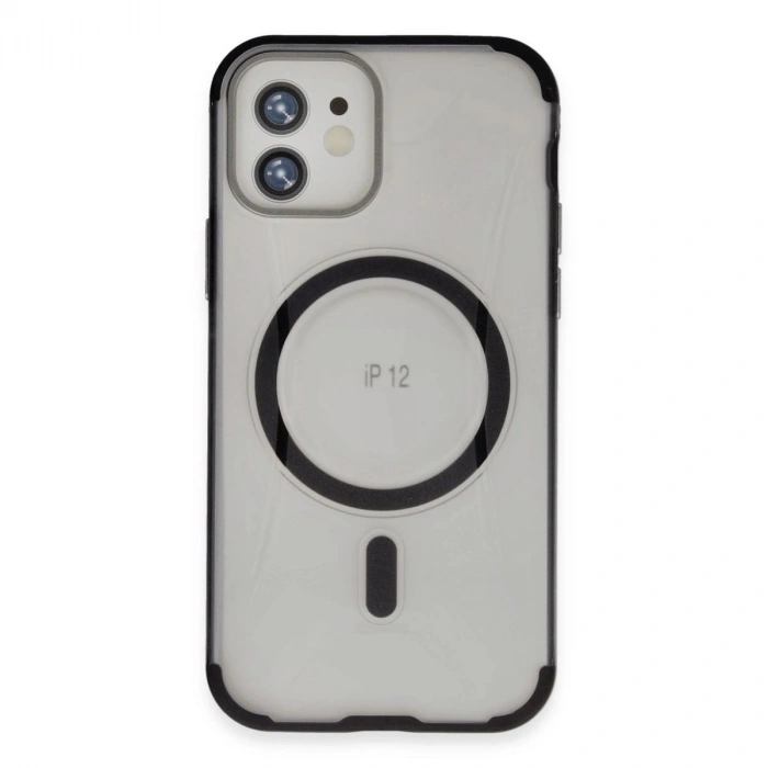 MARSİLYAN™-  Apple İphone 12 Hilton Magsafe Kapak - Siyah