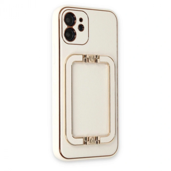 MARSİLYAN™- Apple İphone 12 Kılıf Coco Elit Kapak - Beyaz