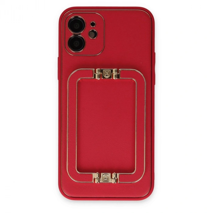 MARSİLYAN™- Apple İphone 12 Kılıf Coco Elit Kapak - Kırmızı