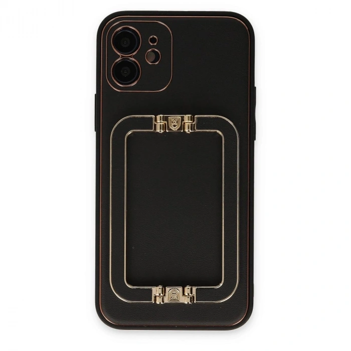 MARSİLYAN™- Apple İphone 12 Kılıf Coco Elit Kapak - Siyah