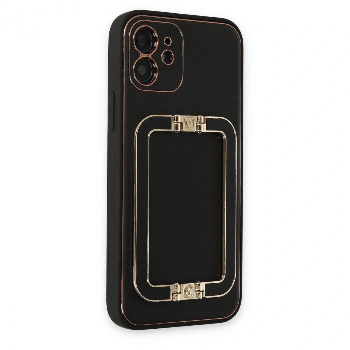 MARSİLYAN™- Apple İphone 12 Kılıf Coco Elit Kapak - Siyah