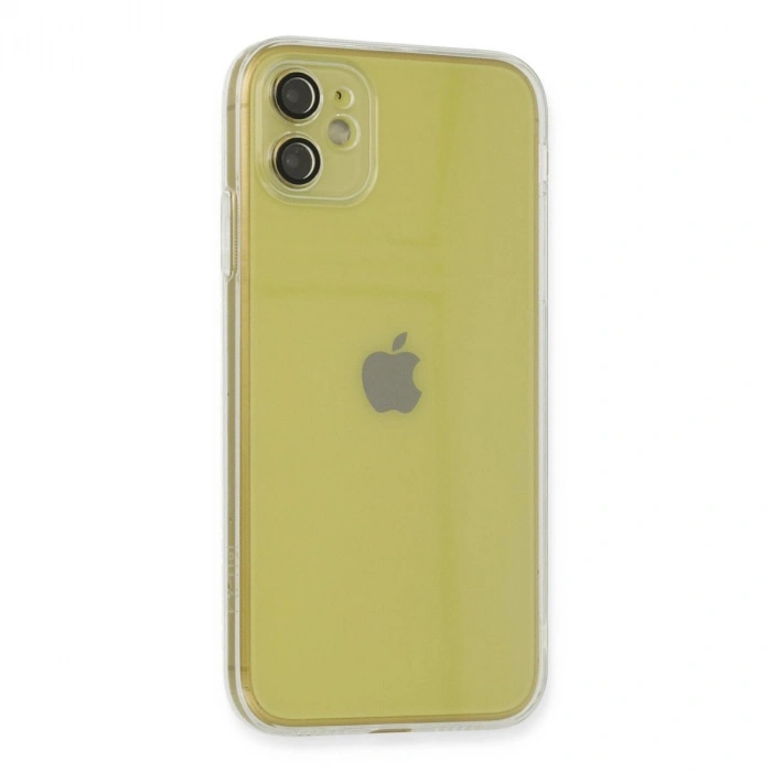 MARSİLYAN™- Apple İphone 12 Kılıf Fly Lens Silikon - Şeffaf