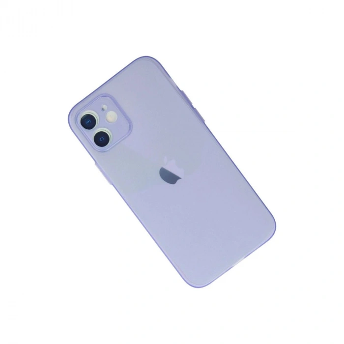 MARSİLYAN™- Apple İphone 12 Kılıf Puma Silikon - Mor