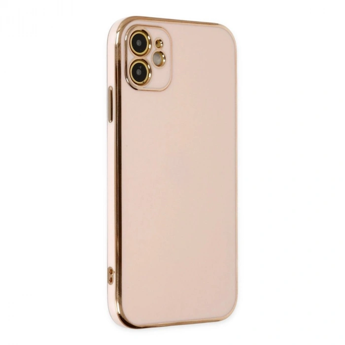 MARSİLYAN™- Apple İphone 12 Kılıf Volet Silikon - Pembe