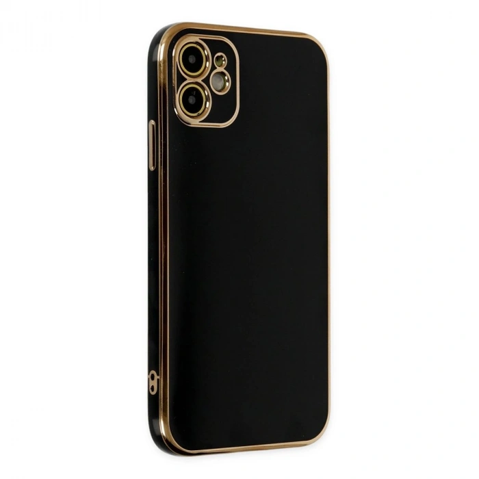 MARSİLYAN™- Apple İphone 12 Kılıf Volet Silikon - Siyah