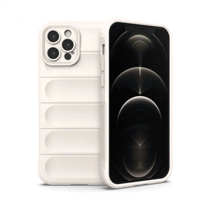 MARSİLYAN™- Apple İphone 12 Pro Kılıf Optimum Silikon - Krem