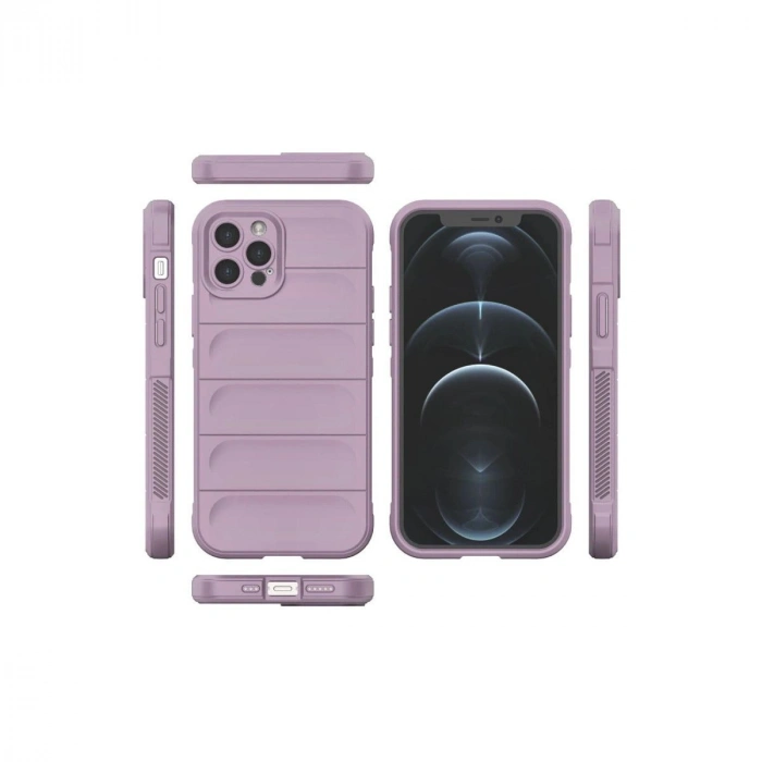 MARSİLYAN™- Apple İphone 12 Pro Kılıf Optimum Silikon - Mor