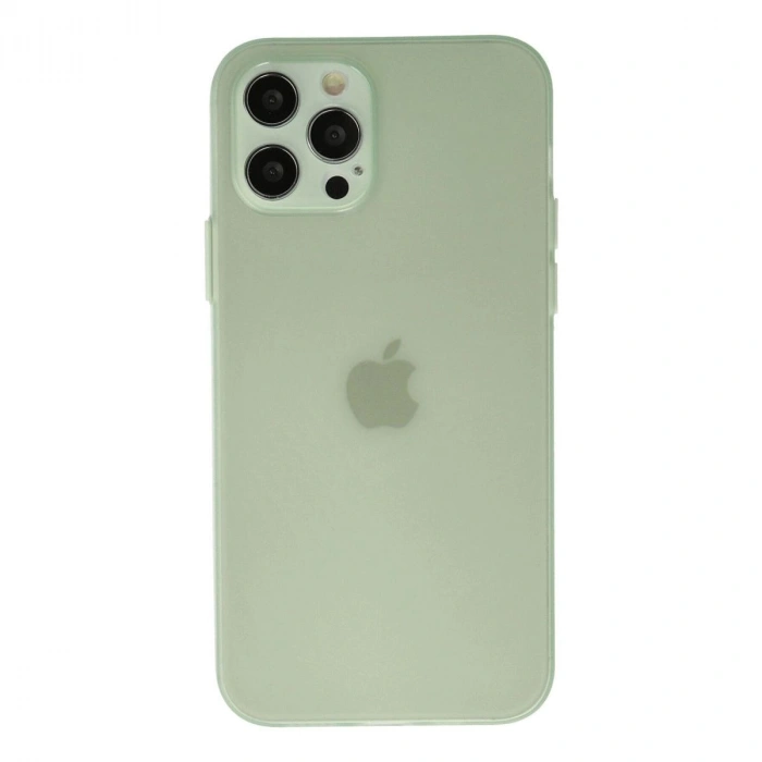 MARSİLYAN™- Apple İphone 12 Pro Kılıf Puma Silikon - Açık Yeşil