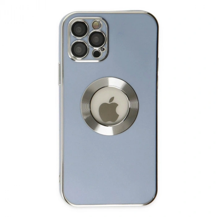 MARSİLYAN™- Apple İphone 12 Pro Kılıf Store Silikon - Sierra Blue
