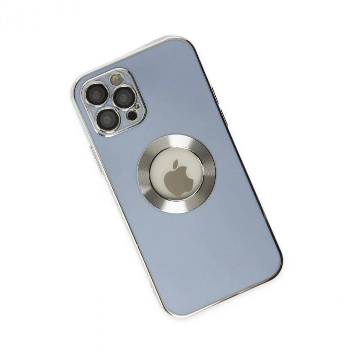 MARSİLYAN™- Apple İphone 12 Pro Kılıf Store Silikon - Sierra Blue