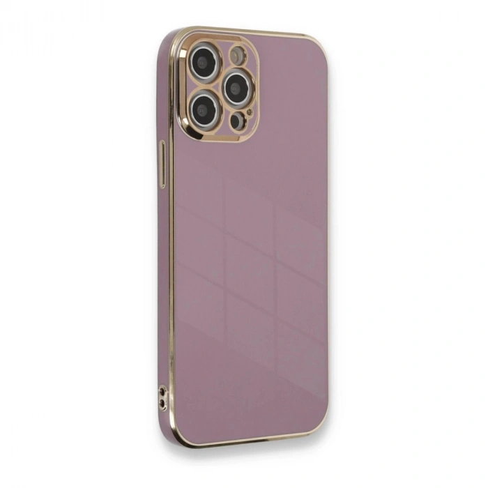 MARSİLYAN™- Apple İphone 12 Pro Kılıf Volet Silikon - Mor