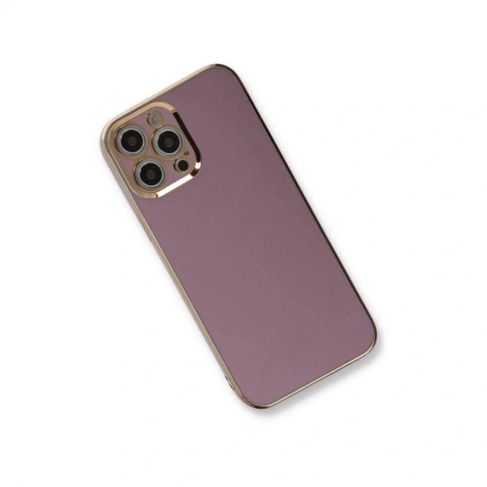 MARSİLYAN™- Apple İphone 12 Pro Kılıf Volet Silikon - Mor