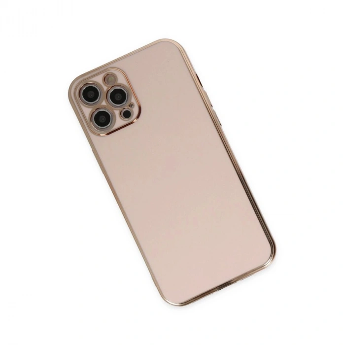 MARSİLYAN™- Apple İphone 12 Pro Kılıf Volet Silikon - Pembe