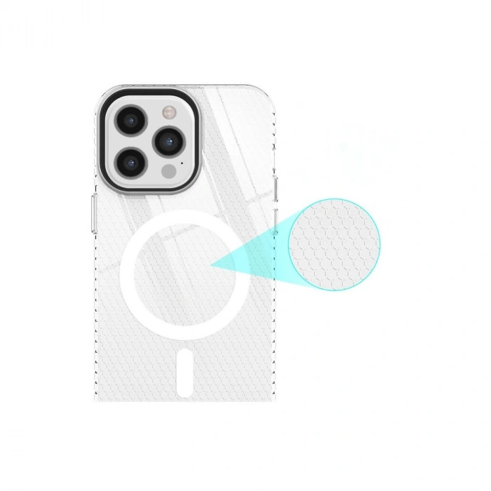 MARSİLYAN™- Apple İphone 12 Pro Max Kılıf Beta Magneticsafe Silikon - Şeffaf