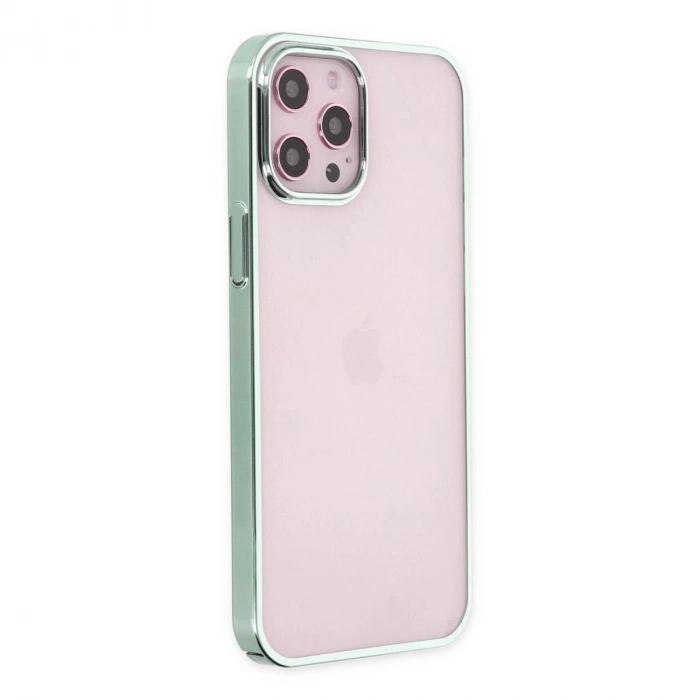 MARSİLYAN™- Apple İphone 12 Pro Max Kılıf Element Silikon - Yeşil