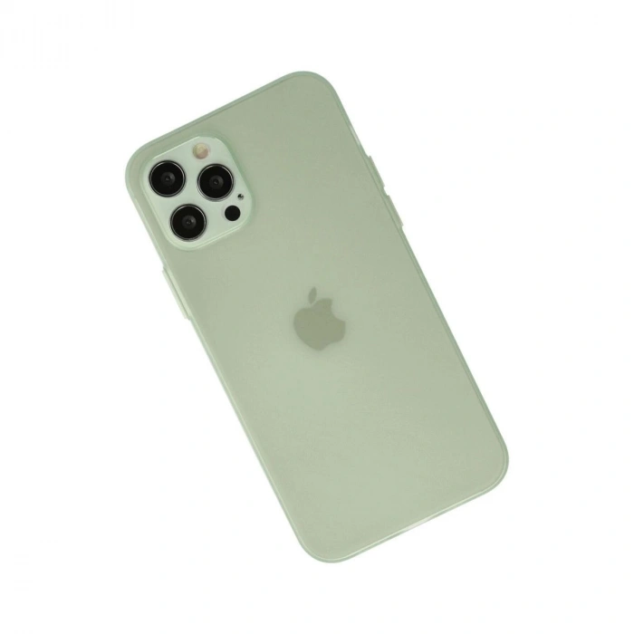 MARSİLYAN™- Apple İphone 12 Pro Max Kılıf Puma Silikon - Açık Yeşil