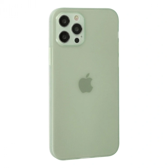 MARSİLYAN™- Apple İphone 12 Pro Max Kılıf Puma Silikon - Açık Yeşil