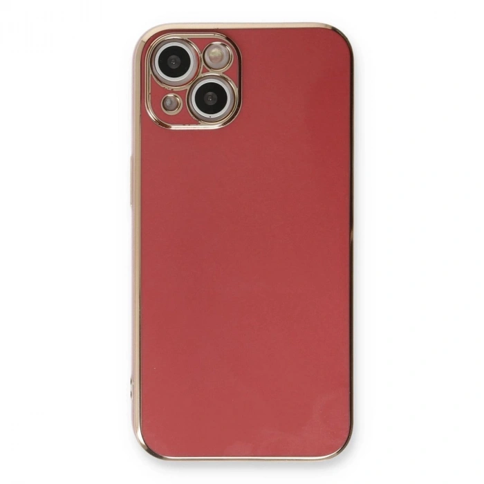 MARSİLYAN™- Apple İphone 13 Kılıf Volet Silikon - Kırmızı