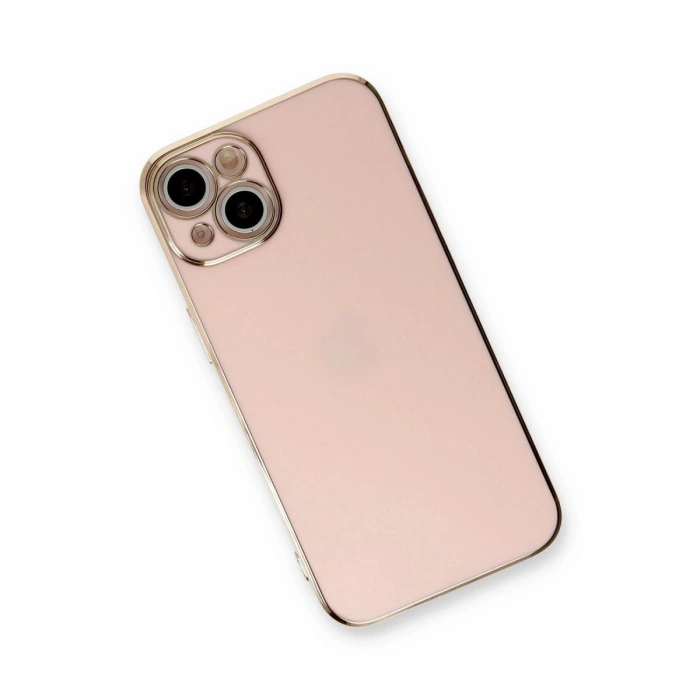 MARSİLYAN™- Apple İphone 13 Kılıf Volet Silikon - Pembe