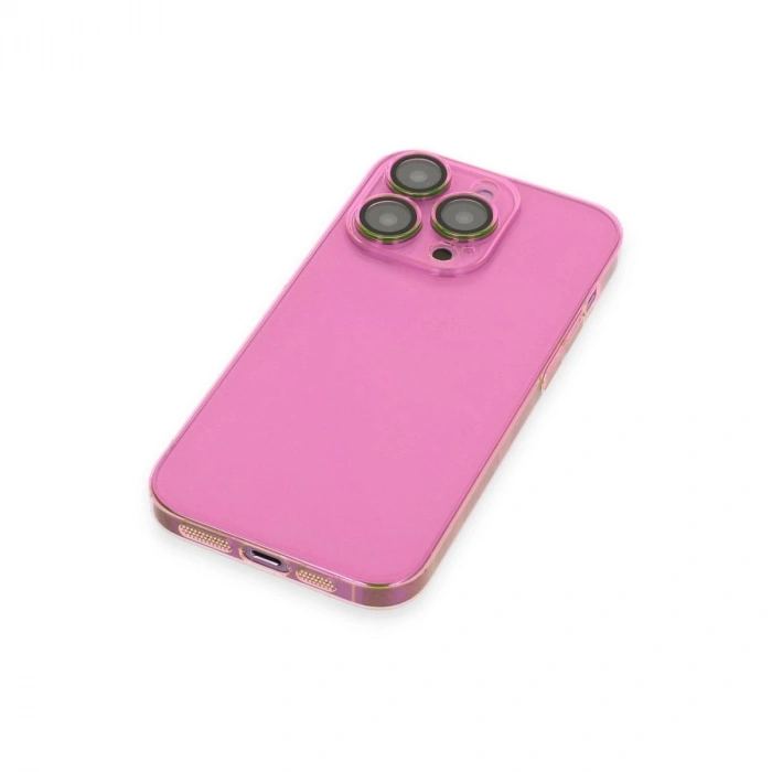 MARSİLYAN™- Apple İphone 13 Pro Kılıf Armada Lensli Kapak - Pembe