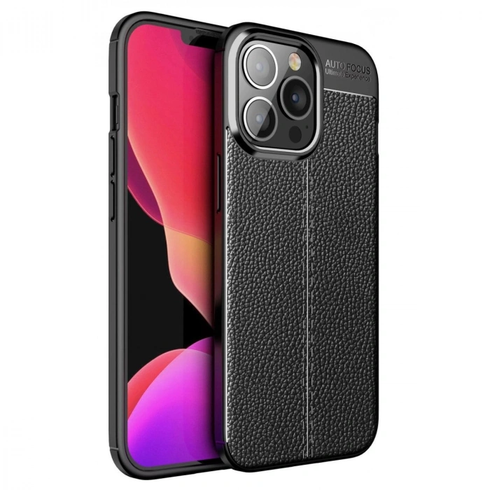 MARSİLYAN™- Apple İphone 13 Pro Kılıf Auto Focus Kapak - Siyah