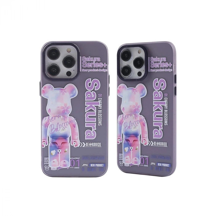 MARSİLYAN™- Apple İphone 13 Pro Kılıf Prada Desenli Kapak - Prada Mor - 1