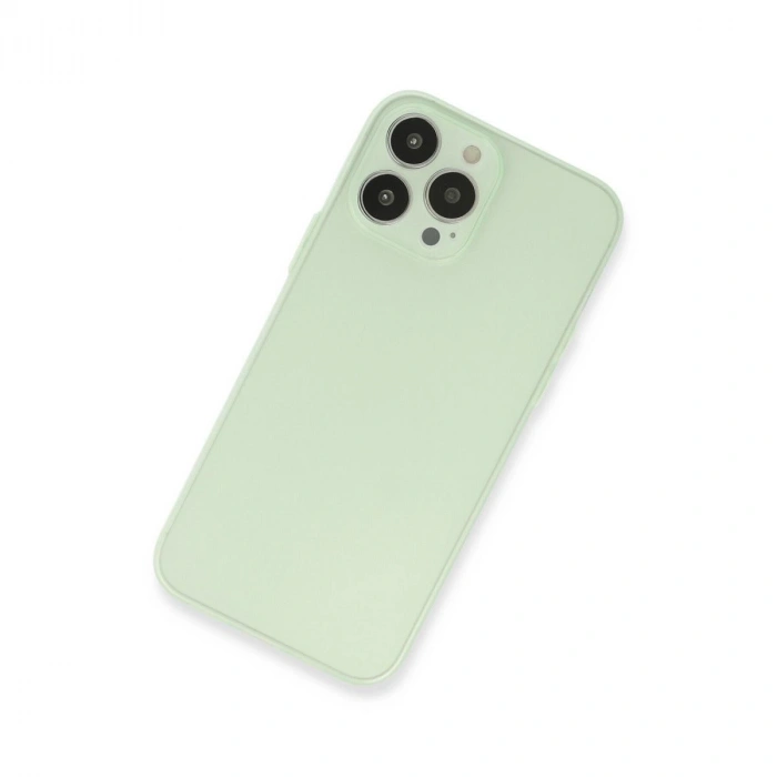 MARSİLYAN™- Apple İphone 13 Pro Kılıf Puma Silikon - Açık Yeşil