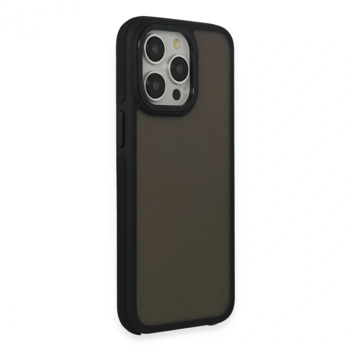 MARSİLYAN™- Apple İphone 13 Pro Max Harvel Kapak - Siyah