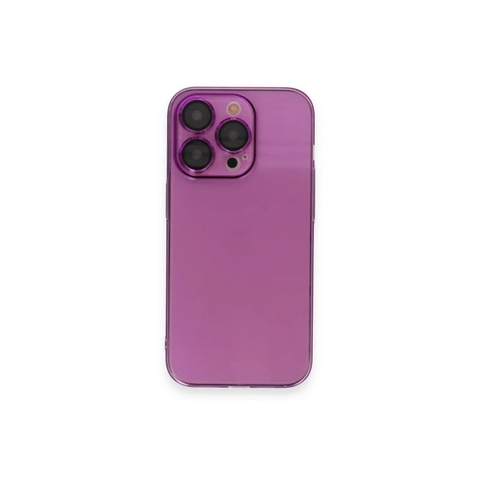 MARSİLYAN™- Apple İphone 13 Pro Max Kılıf Armada Lensli Kapak - Mor