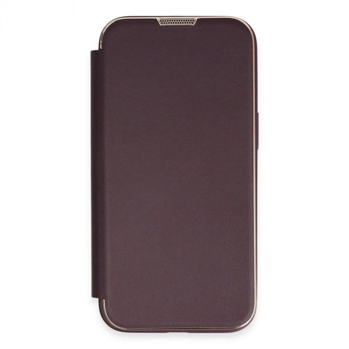 MARSİLYAN™- Apple İphone 13 Pro Max Kılıf Dolpin Kapaklı - Derin Mor