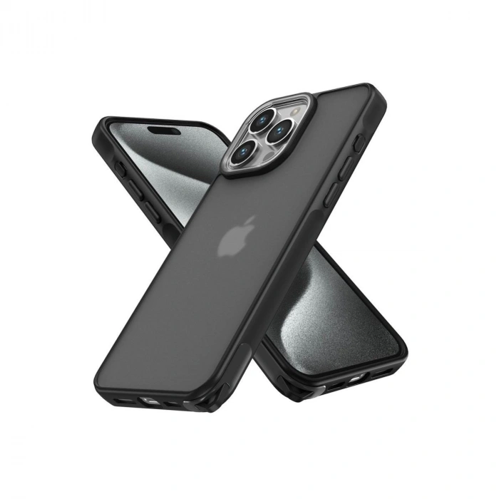 MARSİLYAN™- Apple İphone 13 Pro Max Kılıf Elegant Kapak - Siyah