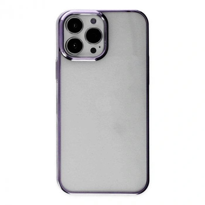MARSİLYAN™- Apple İphone 13 Pro Max Kılıf Element Silikon - Mor