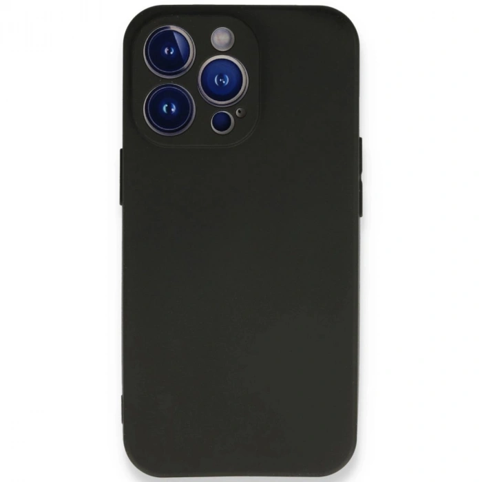 MARSİLYAN™- Apple İphone 13 Pro Max Kılıf First Silikon - Siyah