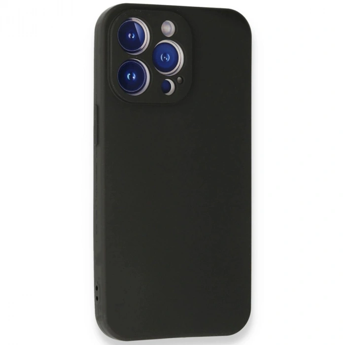 MARSİLYAN™- Apple İphone 13 Pro Max Kılıf First Silikon - Siyah
