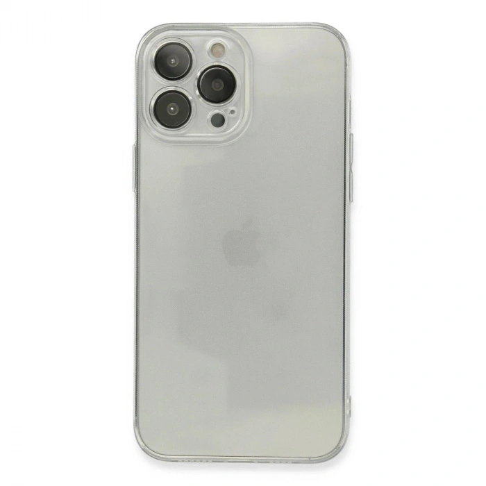 MARSİLYAN™- Apple İphone 13 Pro Max Kılıf Fly Lens Silikon - Şeffaf