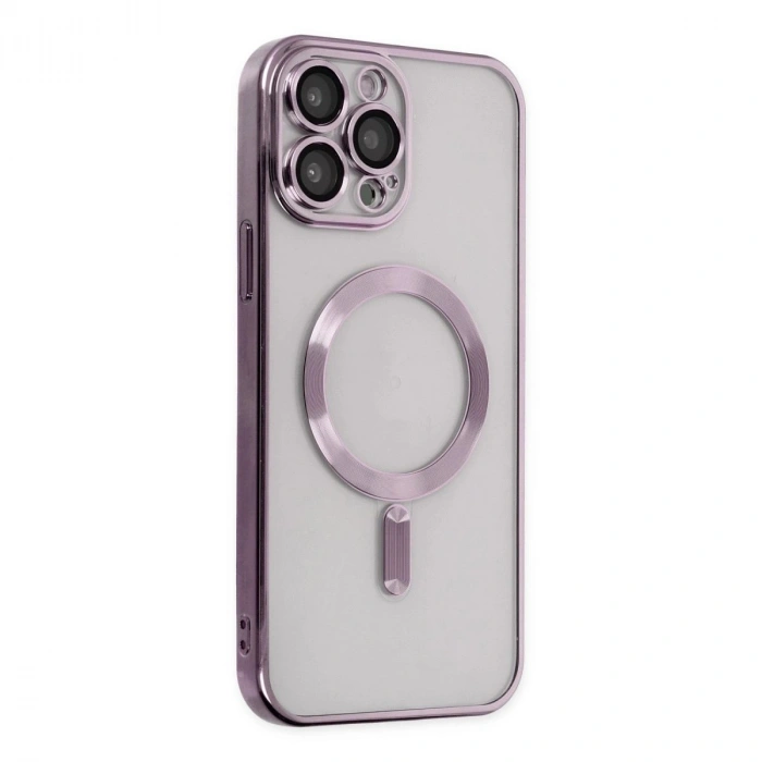 MARSİLYAN™- Apple İphone 13 Pro Max Kılıf Kross Magneticsafe Kapak - Mor