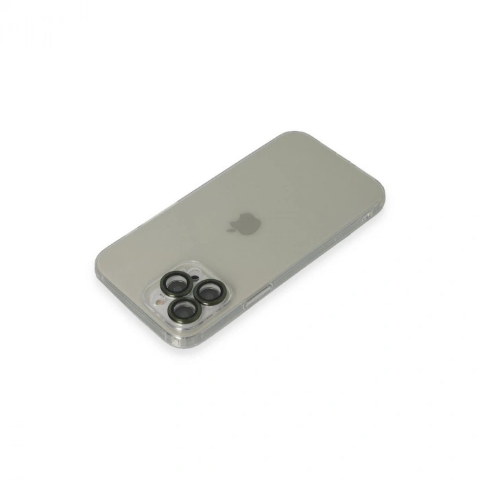MARSİLYAN™- Apple İphone 13 Pro Max Kılıf Luko Lens Silikon - Yeşil
