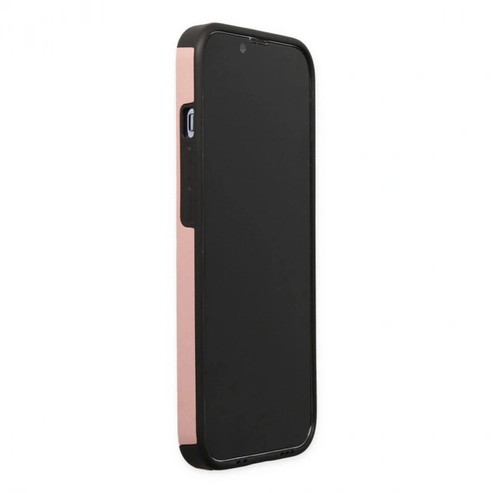 MARSİLYAN™- Apple İphone 13 Pro Max Kılıf Mega Standlı Silikon - Pudra