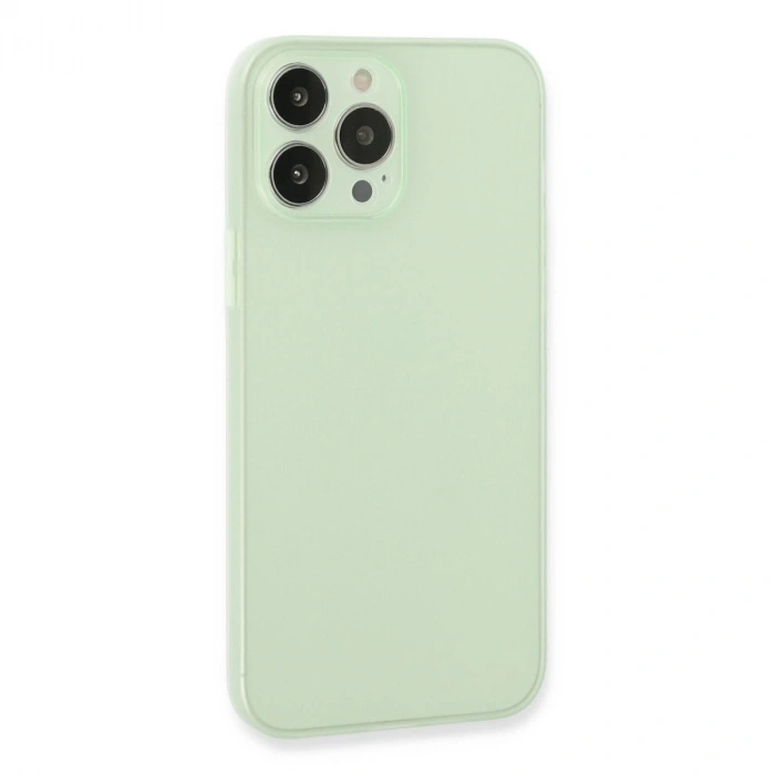 MARSİLYAN™- Apple İphone 13 Pro Max Kılıf Puma Silikon - Açık Yeşil