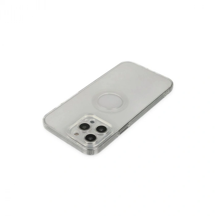 MARSİLYAN™- Apple İphone 13 Pro Max Kılıf Santa Lens Silikon - Şeffaf