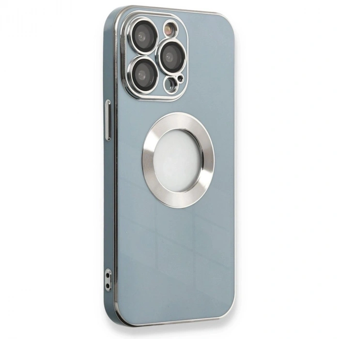 MARSİLYAN™- Apple İphone 13 Pro Max Kılıf Store Silikon - Sierra Blue
