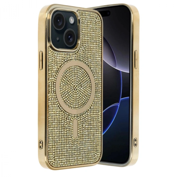 MARSİLYAN™-  Apple İphone 14 Helen Magsafe Kapak - Gold