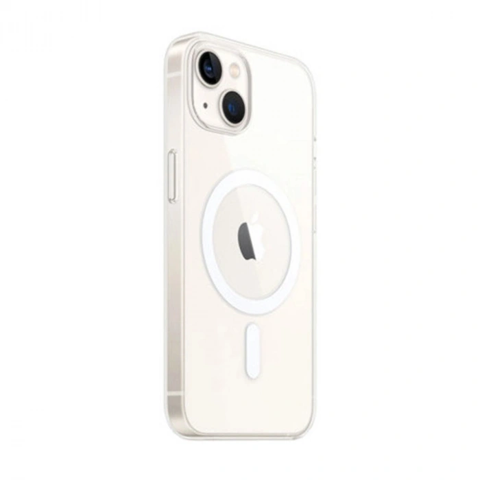 MARSİLYAN™- Apple İphone 14 Kılıf Magneticsafe Şeffaf Silikon - Şeffaf