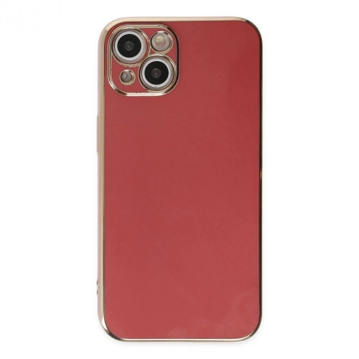 MARSİLYAN™- Apple İphone 14 Kılıf Volet Silikon - Kırmızı
