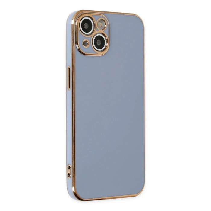 MARSİLYAN™- Apple İphone 14 Kılıf Volet Silikon - Mavi