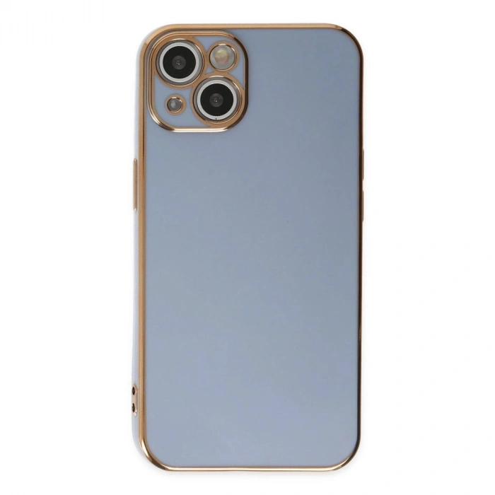 MARSİLYAN™- Apple İphone 14 Kılıf Volet Silikon - Mavi