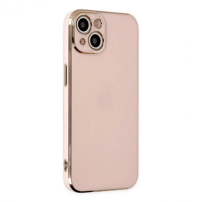 MARSİLYAN™- Apple İphone 14 Kılıf Volet Silikon - Pembe