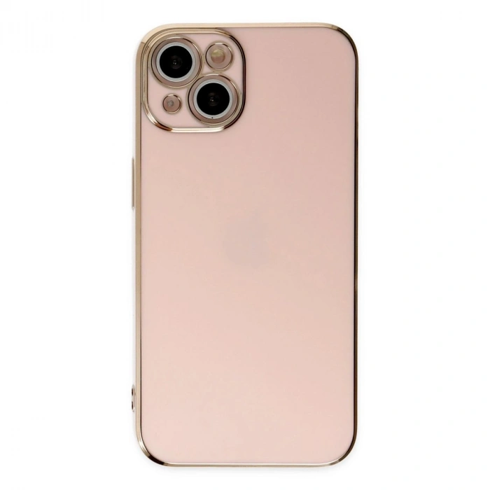 MARSİLYAN™- Apple İphone 14 Kılıf Volet Silikon - Pembe