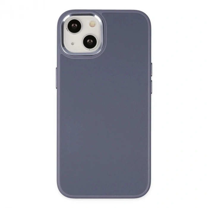 MARSİLYAN™- Apple İphone 14 Plus Kılıf Asya Deri Silikon - Mor